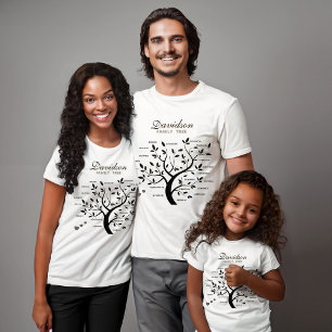 T-shirt Arbre généalogique personnalisé (20 noms)