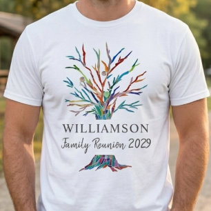 T-shirt Arbre Généalogique Personnalisé Réunion de Famille