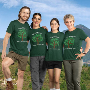 T-shirt Arbre Généalogique Réunion Personnalisée