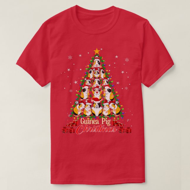 T-shirt Arbre Guinée porc Noël Guinée porc Noël (Design devant)
