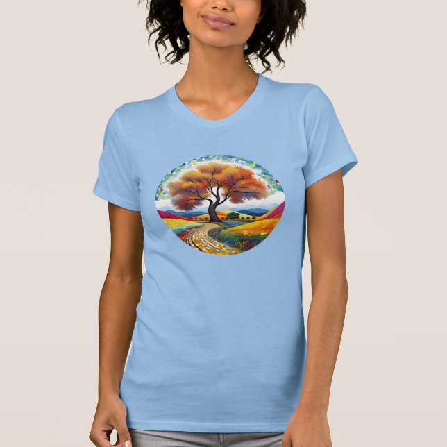T-shirt Arbre heureux coloré (Devant)