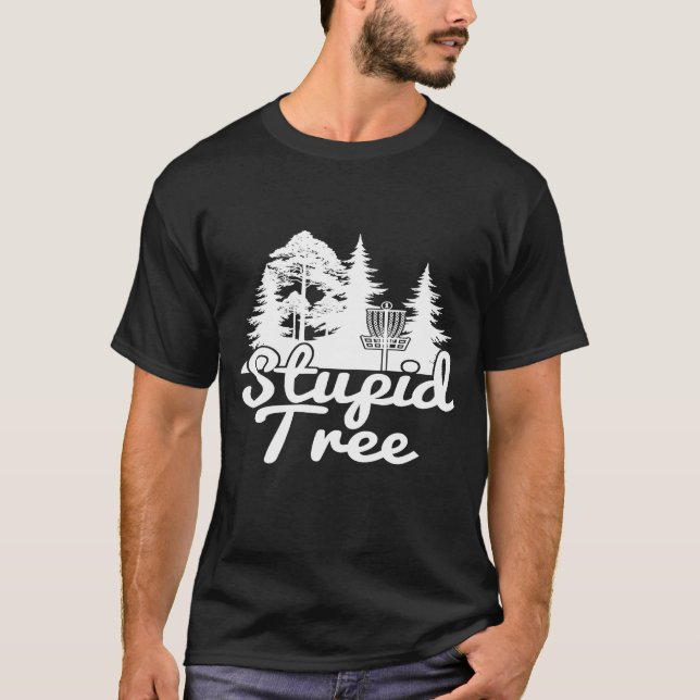 T-shirt Arbre Imbécile Disque Golf Sport (Devant)