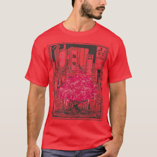 T-shirt Arbre Japon en fleurs de cerisiers Sakura