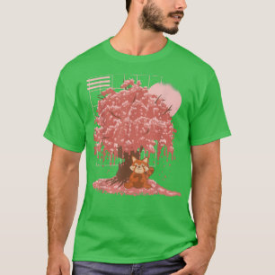 T-shirt Arbre japonais en fleurs de cerisier Sakura Cute K