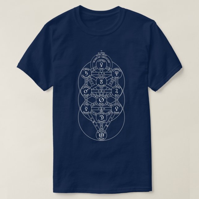 T-shirt Arbre Kabbaliste De Vie (Design devant)