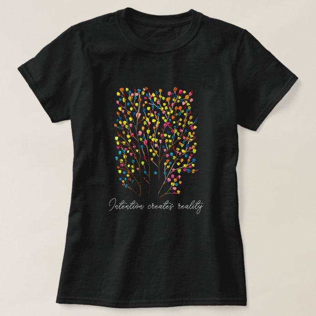T-shirt Arbre magique arc-en-ciel (Design devant)