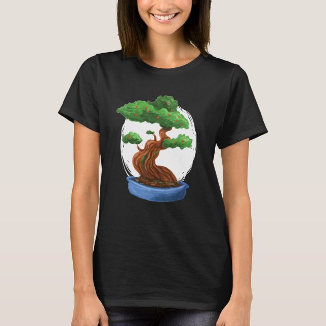 T-shirt Arbre Miniature Bonsaï (Devant)