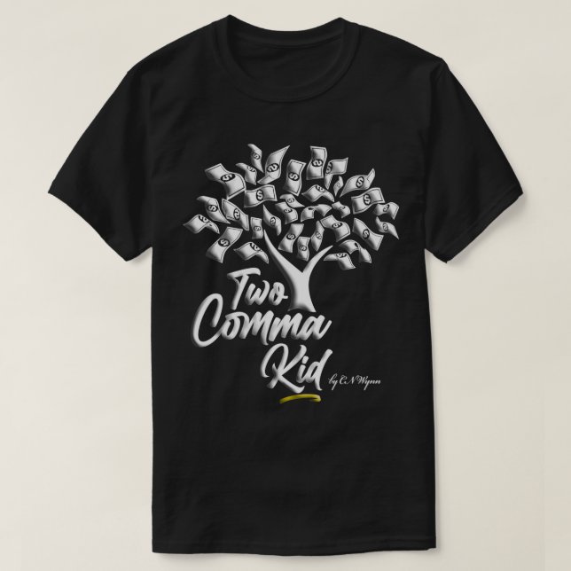 T-shirt Arbre monétaire (foncé) par C (Design devant)