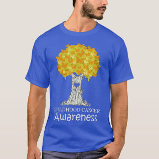 T-shirt Arbre papillon de sensibilisation au cancer infant