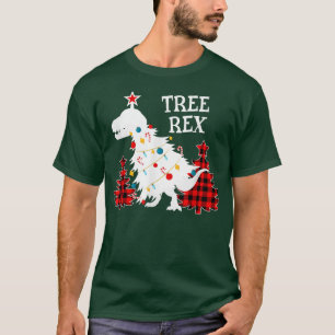 T-shirt Arbre Re Arbre de Noël Dinosaure Drôle Noël Lov