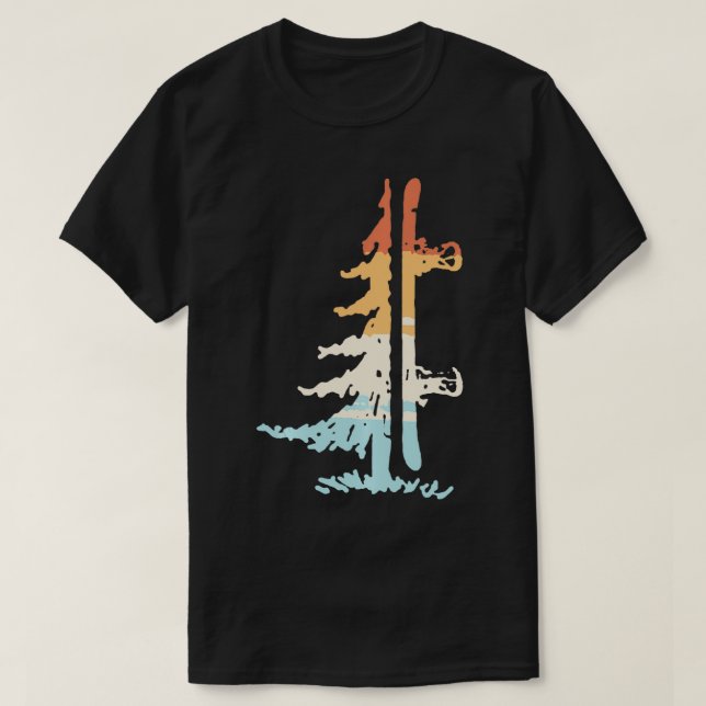 T-shirt Arbre rétro (Design devant)
