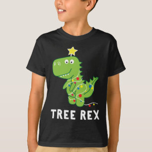 T-shirt Arbre Rex. Animal Pun Dinosaur Dinosaur Noël Paja