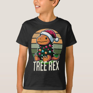 T-shirt Arbre Rex - Joli Dinosaure de dessin animé dans le