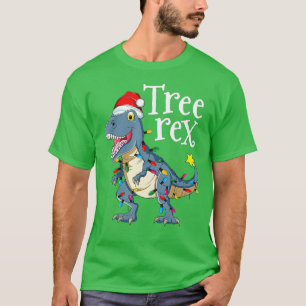 T-shirt Arbre Rex Pajamas de Noël Garçons Enfants TRex Din