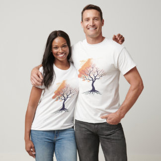 T-shirt Arbre romantique doux – Nature murmurante