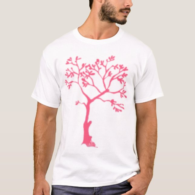 T-shirt Arbre rose (Devant)