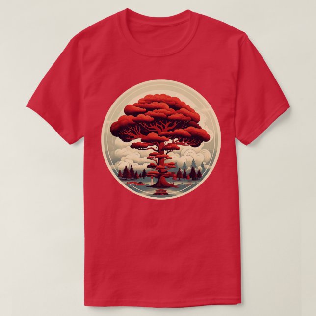 T-shirt Arbre rouge (Design devant)