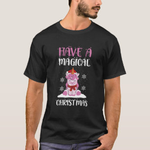 T-shirt Arbre Santa Claus Xmas Unicorn Ont Un Chris Magiqu