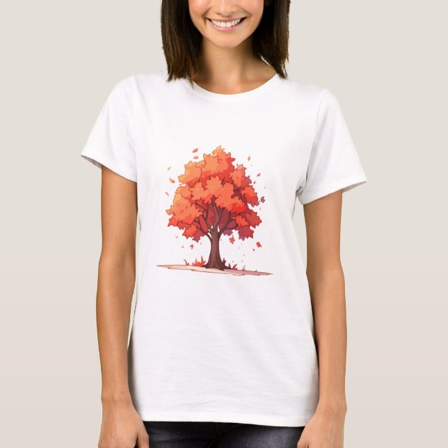T-shirt Arbre sérénité d'automne (Devant)