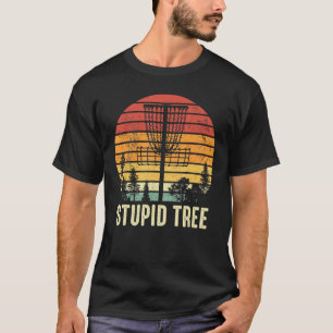 T-shirt Arbre Stupid Vintage Disque Rétro Golf Classic