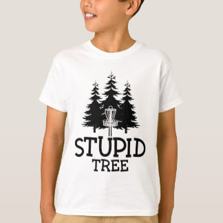 T-shirt Arbre stupide Disc Golf Drôle Frisbee Golf Tee