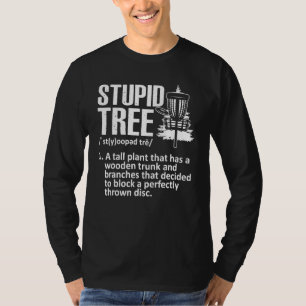 T-shirt Arbre stupide Disc Golf Drôle Frisbee Vintage