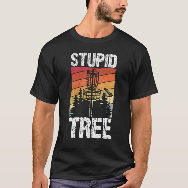 T-shirt Arbre Stupide Disque Golf Sport Frisbee Ventilateu (Devant)