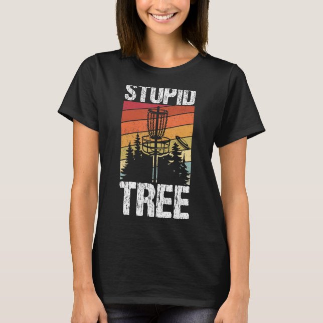 T-shirt Arbre Stupide Disque Golf Sport Frisbee Ventilateu (Devant)