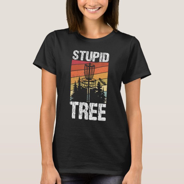 T-shirt Arbre Stupide Disque Golf Sport Frisbee Ventilateu (Devant)