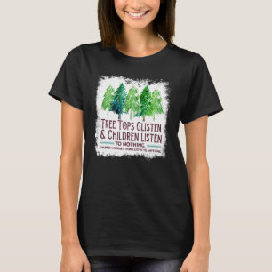 T-shirt Arbre Tops Gécoute Et Les Enfants N'Écoutent Rien