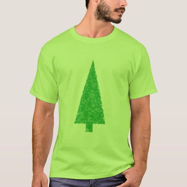 T-shirt Arbre vert. Noël, sapin, arbre à feuillage (Devant)