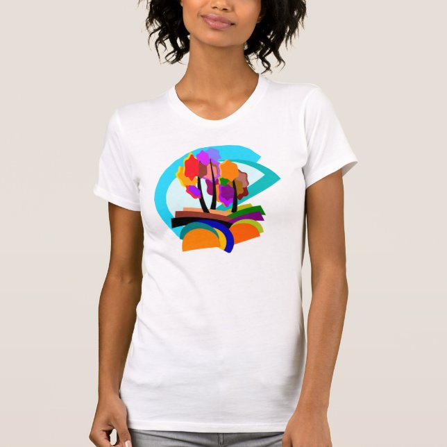 T-shirt Arbres Abstraits (Devant)