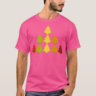 T-shirt Arbres de Noël de la chaîne Origami