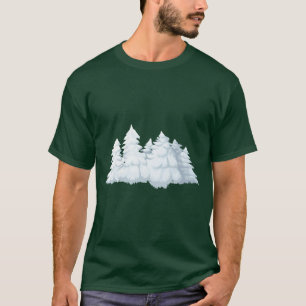 T-shirt Arbres de Noël neigeux