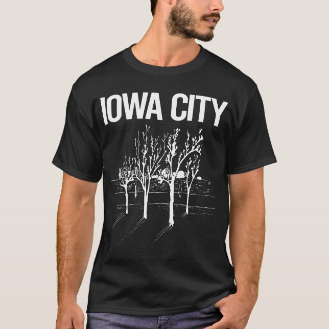 T-shirt Arbres de rue Iowa (Devant)