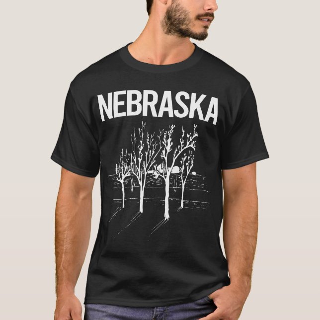 T-shirt Arbres de rue Nebraska (Devant)