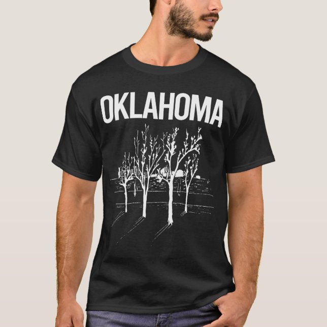 T-shirt Arbres de rue Oklahoma (Devant)