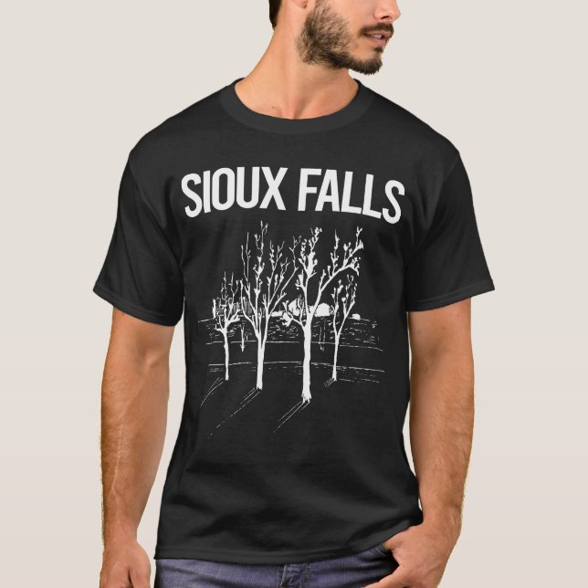 T-shirt Arbres de rue Sioux Falls (Devant)