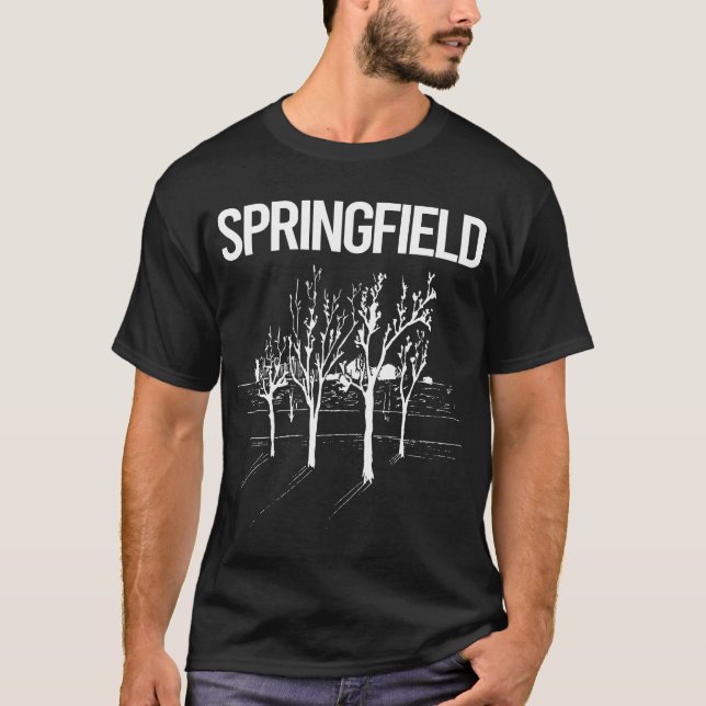T-shirt Arbres de rue Springfield (Devant)