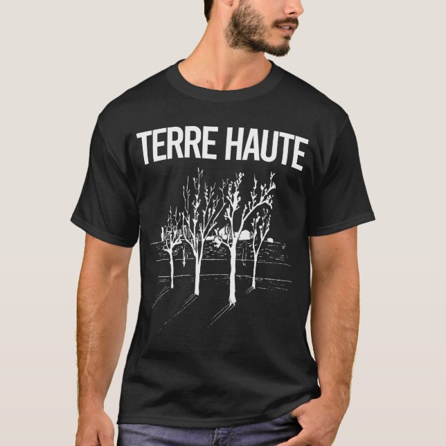 T-shirt Arbres de rue Terre Haute (Devant)