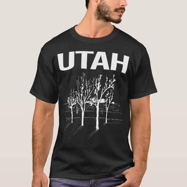 T-shirt Arbres de rue Utah (Devant)