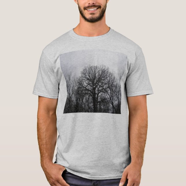 T-shirt Arbres d'hiver chez Thatcher. (Devant)