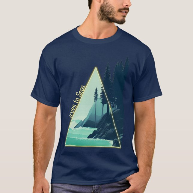 T-shirt Arbres en mer (Devant)