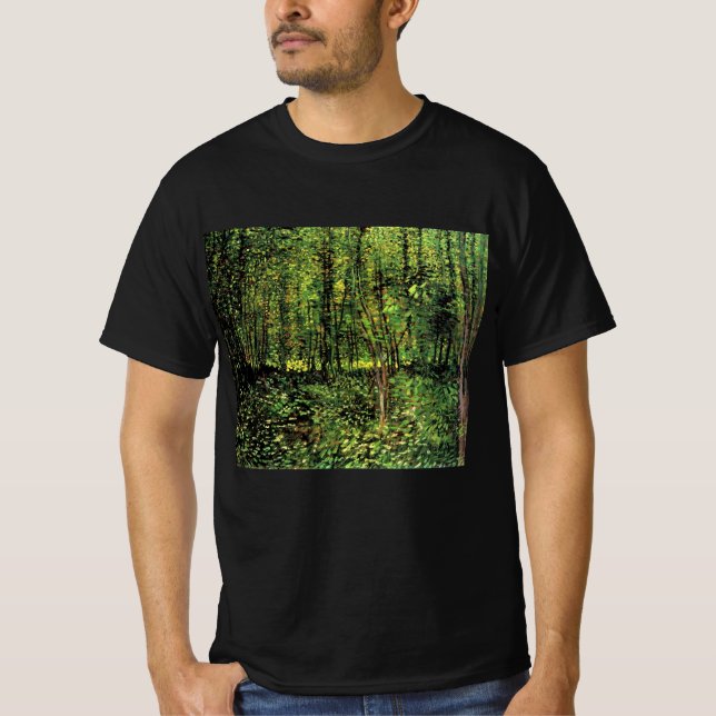 T-shirt Arbres et sous-bois par Vincent van Gogh (Devant)