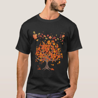 T-shirt Arbres forestiers Automne Feuilles Nature Automne