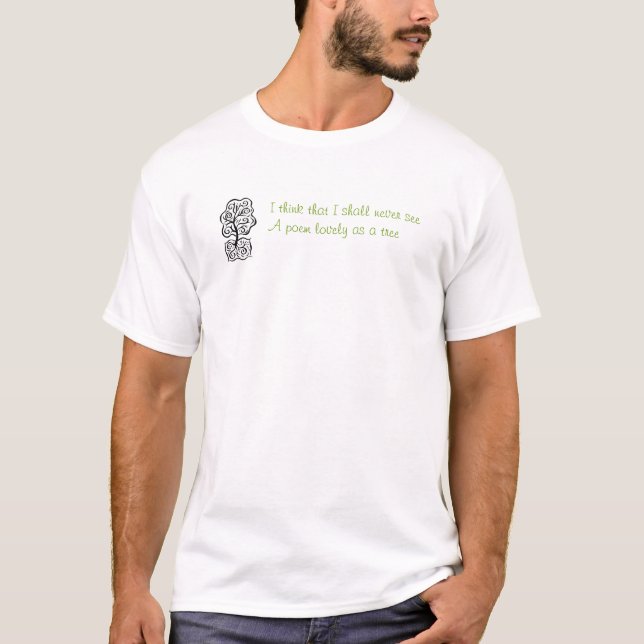 T-shirt Arbres, par Joyce Kilmer (Devant)
