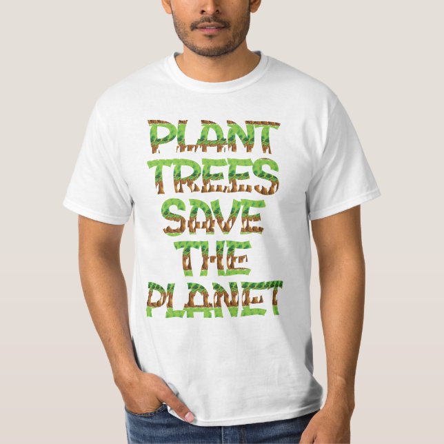 T-shirt Arbres plantes, Sauvez la planète, Gardien de la N (Devant)