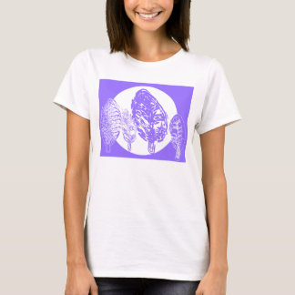 T-shirt Arbres pourpres et Pleine lune