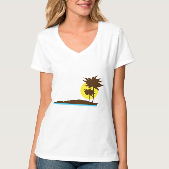 T-shirt Arbres tropicaux (Devant)