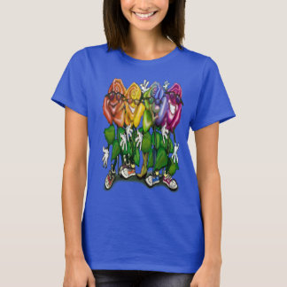 T-shirt Arc arc-en-ciel de la fête rose